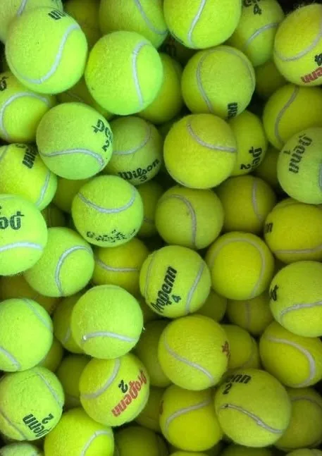 Tennis balls prepared to go on classroom chair legs